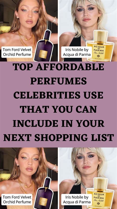 Top Affordable Perfumes Celebrities Use That You Can Include In Your