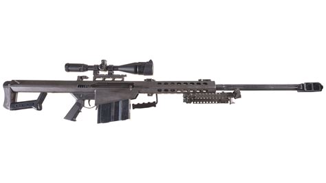 Barrett M82a1 50 Bmg Rifle W Scope Ex Mags Case