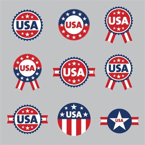 Free Vector United States Badges