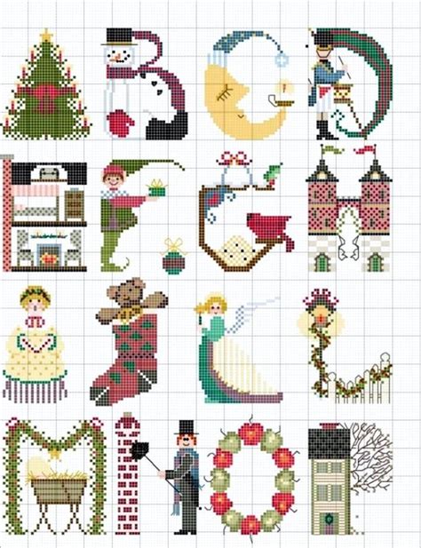 christmas alphabet 1 holiday cross stitch