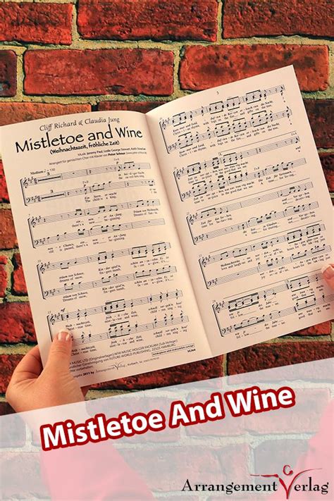 Texte von verschiedenen deutsche und englischen weihnachtsliedern, lieder zum advent, adventszeit, weihnachten und nikolaus, liedtexte, text, songtexte nikolauslieder. Mistletoe and Wine für gemischten Chor Weihnachtslied mit ...