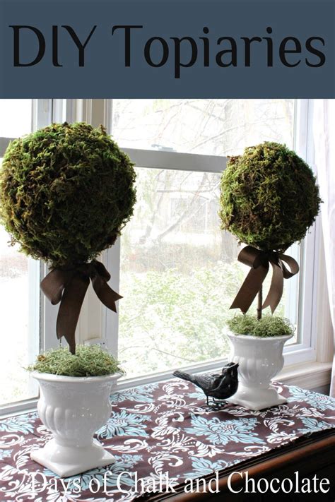 Days Of Chalk And Chocolate How To Diy Topiaries Paper Mache