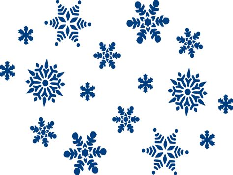 Blue Snowflakes Clipart Clipart Best
