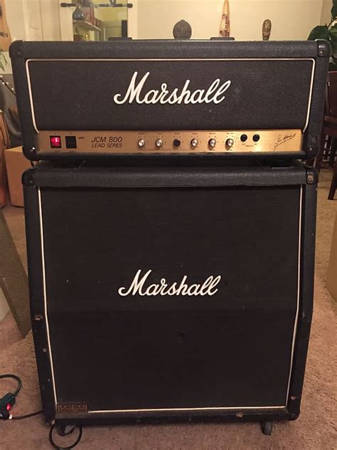 Marshall Jcm 800 With Cab Lead Series Model 2204 50 Watt Reverb