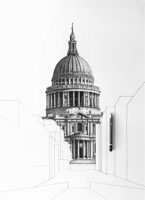 Minty Sainsbury — St Pauls Cathedral London Architecture Print