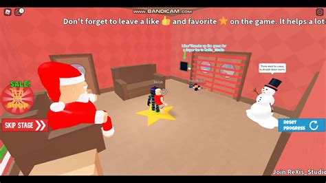 Roblox Escape Santa Claus Obby Full Gameplay Youtube