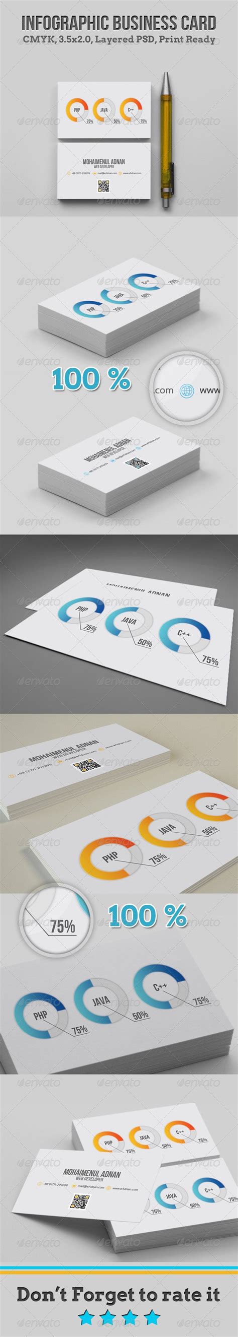 Infographic Business Card By Rtralrayhan Graphicriver