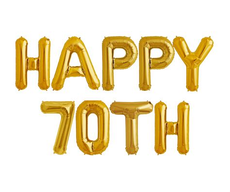 Happy 70th Balloons 70th Birthday Party Decorations Balloon Etsy