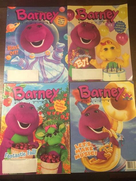 Lot Of 4 Barney Magazines All 1998 1999 1797131259
