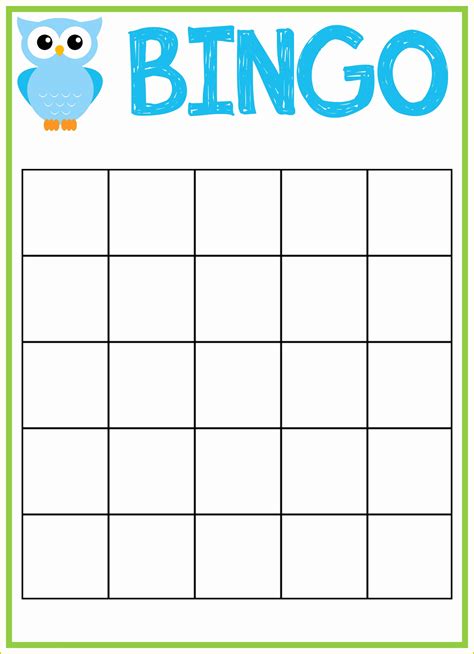Bingo Card Template Free Printable Bingocardprintout Printable Bingo