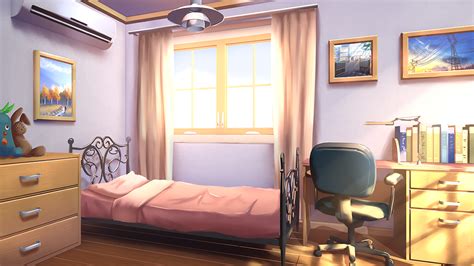 Anime Landscape Kawaii Anime Bedroom Background