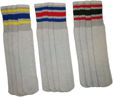 Rocky Mens Striped Tube Socks Over The Calf High 21 Size 9 10 13 15