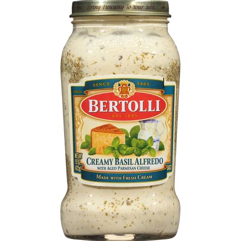 Bertolli Creamy Basil Alfredo Sauce 15 Oz
