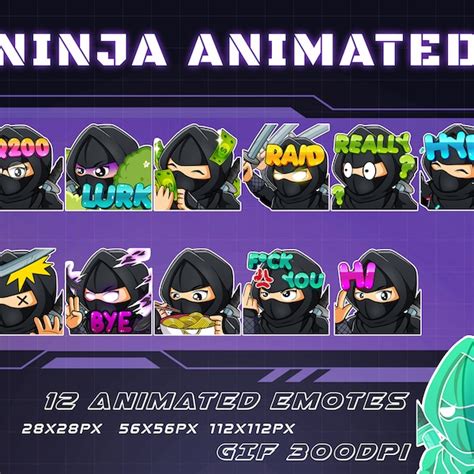 Ninja Emote Twitch Etsy Australia