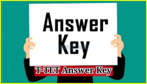 T TET Answer Key 2024 Check Exam Key Official Link Tripura TET Keys At