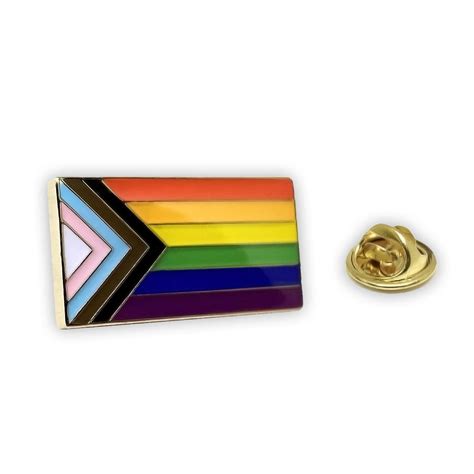 Buy Progress Pride Lgbtq Lapel Pin Lgbt Badge Equality Gay Lesbian Bisexual Transgender