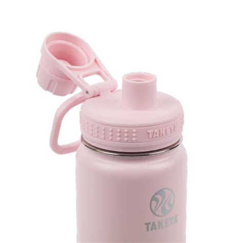 Takeya Actives Insulated Stainless Steel Spout Lid Blush Water Bottle