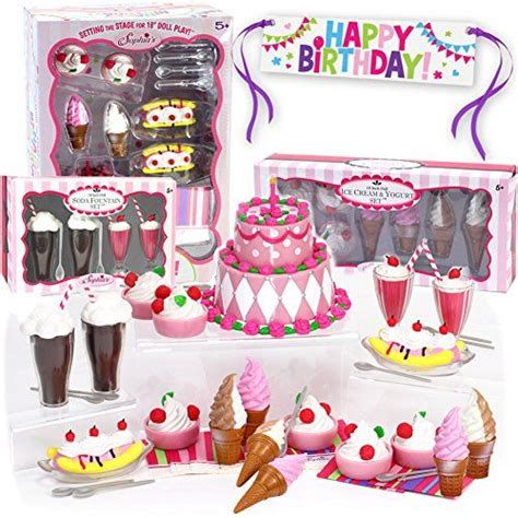 Mini 18 Inch Doll Food Set Sophias Complete Sweet Treat