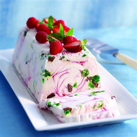 Molded strawberry rhubarb dessert terrine, with fresh strawberries, rhubarb, lemon juice, and orange zest. Chocolate & strawberry ice cream terrine - Chatelaine