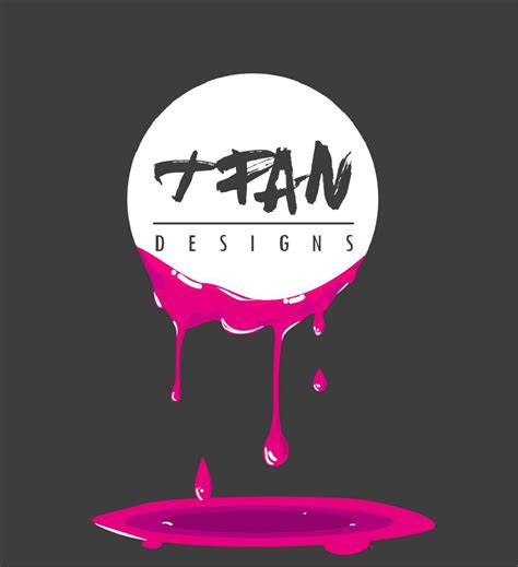 Paint Dripping Logo Tfan Designs Paint Dripping Dripping Paint