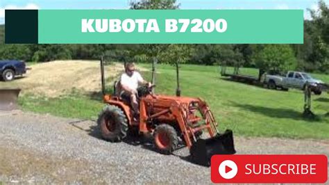 Kubota B7200 4x4 Tractor With Loader Youtube