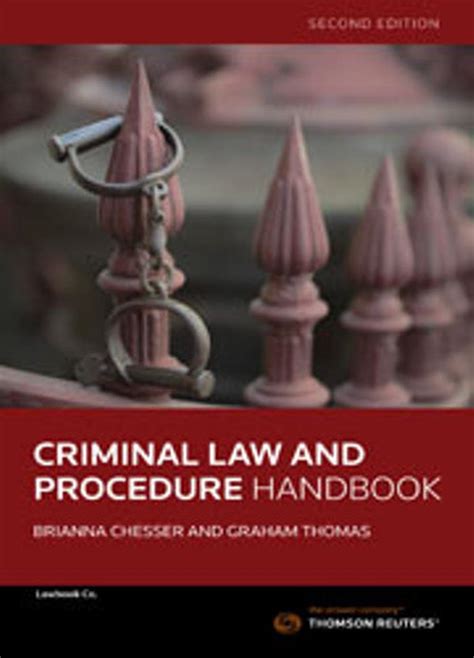 criminal law and procedure handbook second edition 2nd edition by brianna chesser paperback