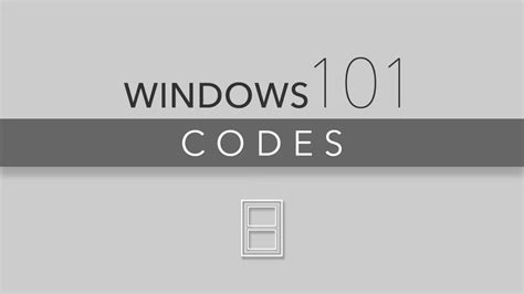 Viewpoint Windows 101 Codes Youtube
