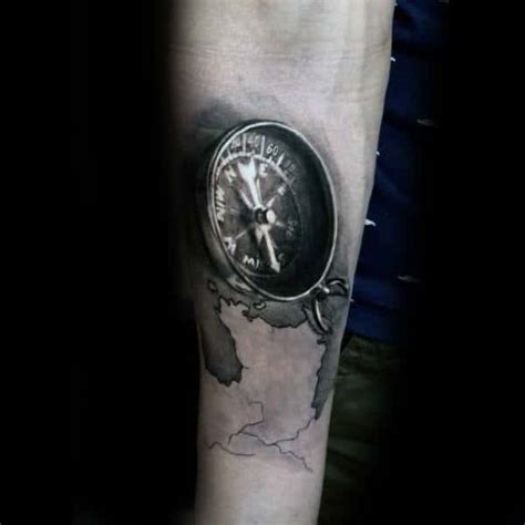 113 compass tattoo designs that will help you guide your way to the next tattoo appointment and maybe even guide you through life. 50 3D Forearm Tattoos For Men - Three-Dimensional Design Ideas