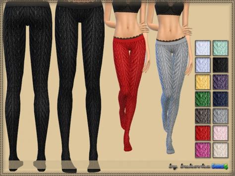 The Sims Resource Knitted Tights By Bukovka • Sims 4 Downloads
