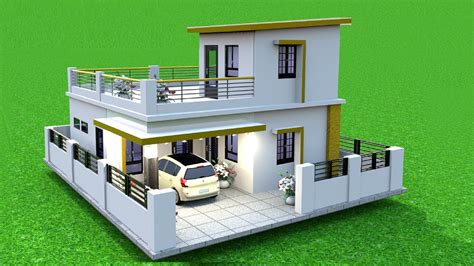2bhk House Plan With Car Parking10 लाख में घर का नक्शा Beautiful Home