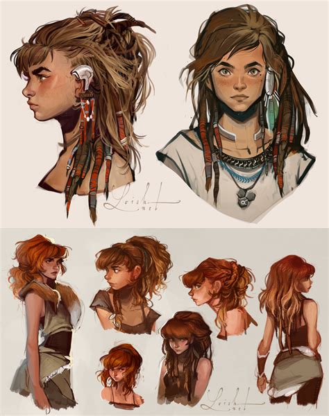 Aloy Horizon Zero Dawn By Loish 2 Character Design Fantasy