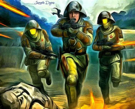 Star Wars Rebel Trooper Da Digital Art By Leonardo Digenio
