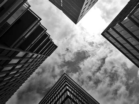 Free Stock Photo Of Architectural Design Black And White Buildings