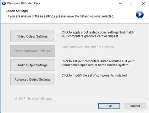The development team sends regular updates, and has been able to build a solid community. Download Windows 10 Codec Pack 2.1.8