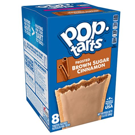 Köp Kelloggs Pop Tarts Frosted Brown Sugar Cinnamon 384g Hos Coopers Candy