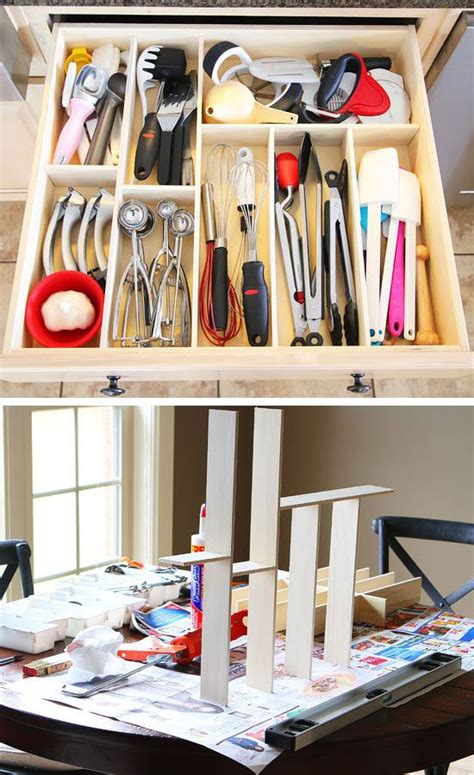 Best small kitchen organization ideas? DIY Kitchen Utensil Drawer Organizer | Click Pic for 20 ...