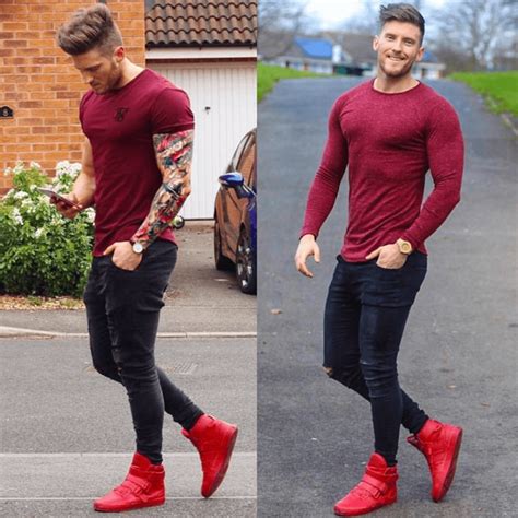 Red Shoes Outfit Men