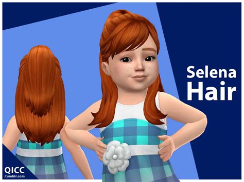 Qicc`s Selena Hair The Sims Resource Sims 4 Hairs