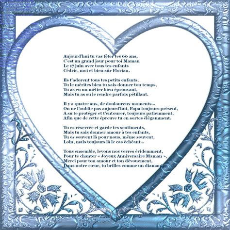 Mot Pour Anniversaire 60 Ans