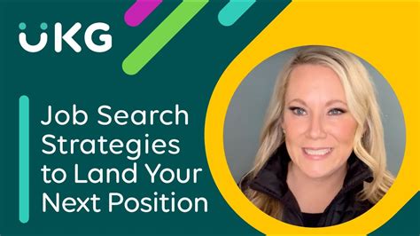 Job Search Strategies To Land Your Next Position Ukg Careers Youtube