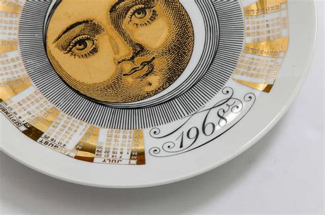 Piero Fornasetti Plate For Sale At 1stdibs