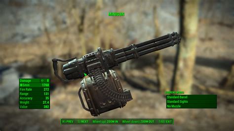 Rusty Minigun Fallout 4 Fo4 Mods