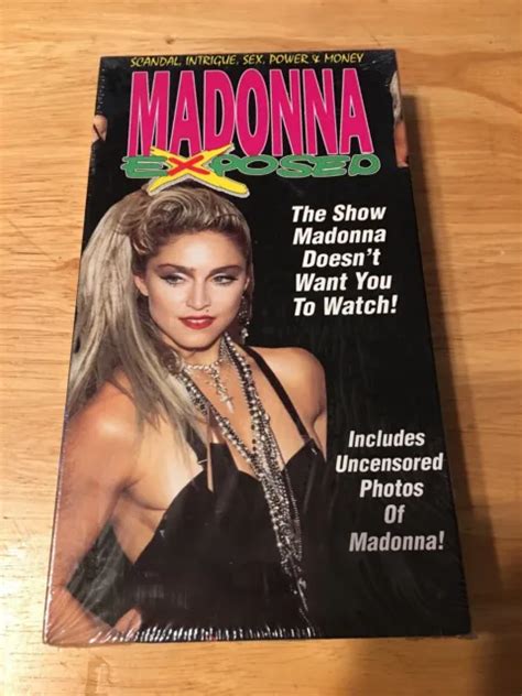 Madonna Exposed Vhs Video Documentary Sex Scandal Uncensored Goodtimes Brand New Picclick