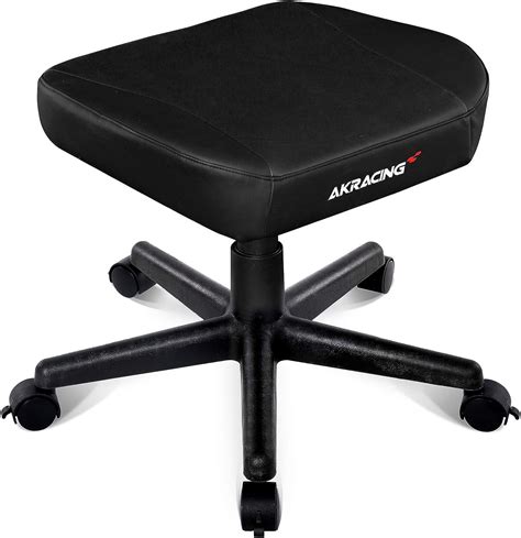 Akracing Ak Stool Bk Footstool With Pu Leather Height Adjustable With