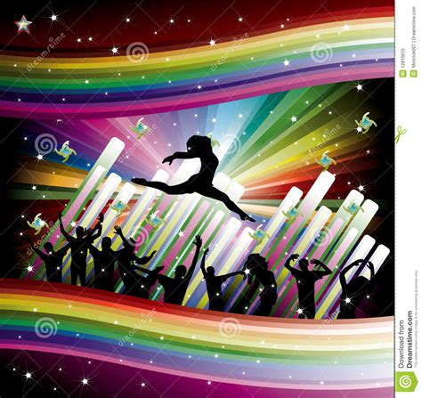 Music Colorful Disco Illustration Stock Vector Illustration Of Music