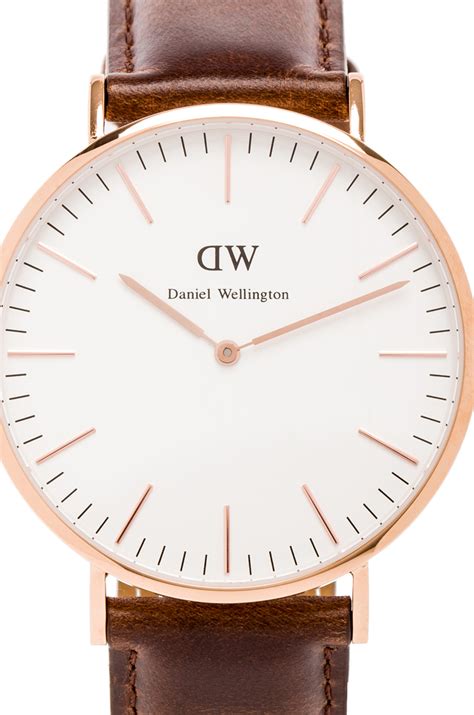 Create a unique timepiece for every occasion by choosing from a wide range of straps, classic nato, genuine leather. Daniel Wellington Bristol 40mm in Rose Gold from ...