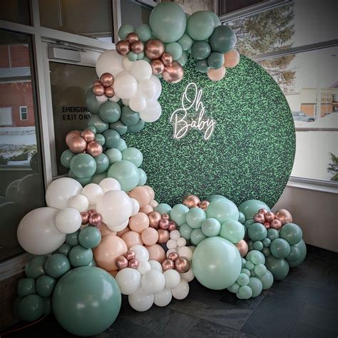 Sage Green And Rose Gold Gender Neutral Baby Shower Colors Decorate
