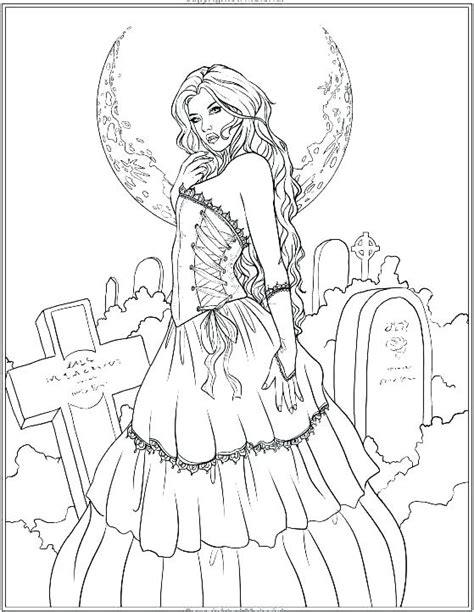 Gothic fairy picture perfect free printable coloring sheet. Gothic Coloring Pages For Adults at GetDrawings | Free ...