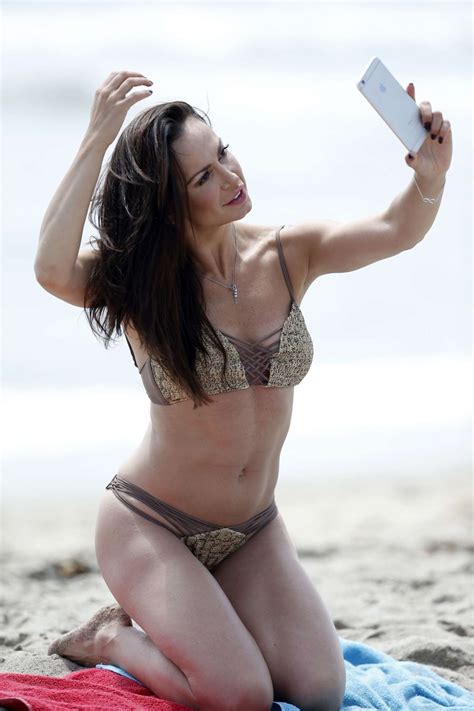 Karina Smirnoff In Bikini On A Beach In Santa Monica GotCeleb