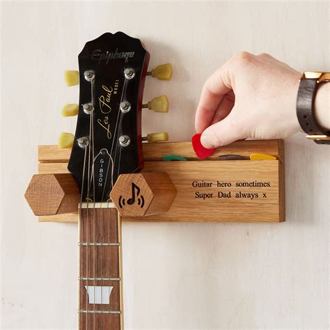 Personalised Guitar And Plectrum Stand T For Music Lovers Teen T Guitar Hero